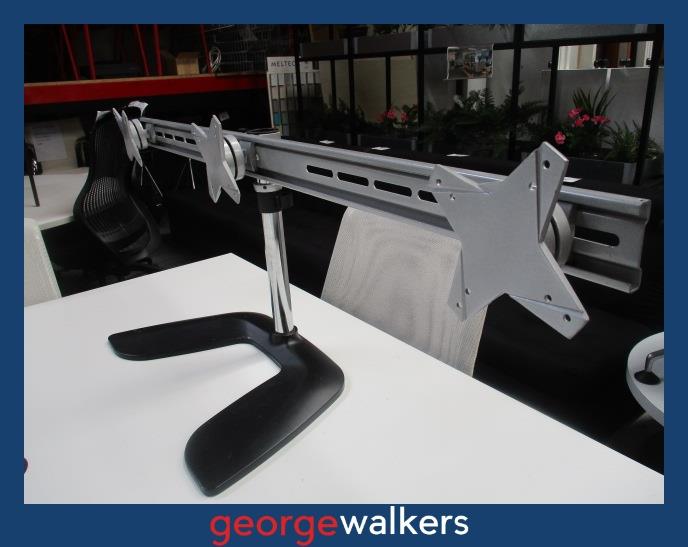 PR6448  Grey  Triple Monitor Screen Arm