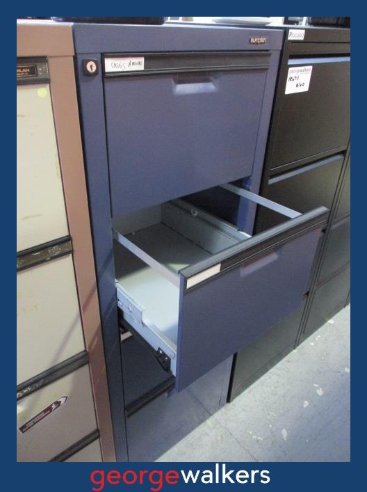 FILING CABINET – EUROPLAN – BLUE – 4 DRAWER – PR6821