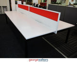 PR5512 - White  Pod Desk - George Walkers Office Furniture Megastore