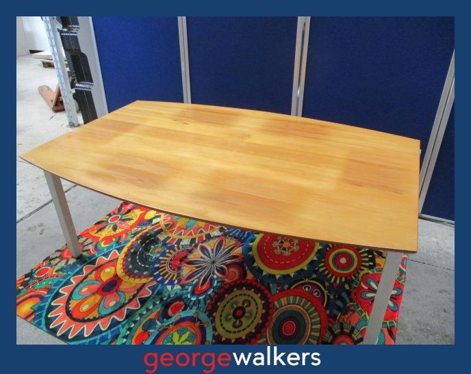 PR6199  Timber Woodgrain  Boardroom Table - George Walkers Office Furniture Megastore