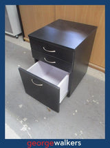 PR6565  Black  3 Drawer Mobile - George Walkers Office Furniture Megastore