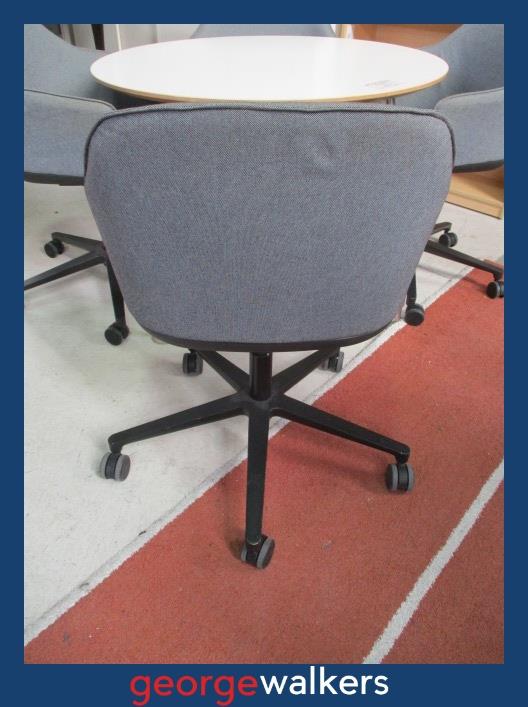 PR5800  Grey Vitra Tub Chair - George Walkers Office Furniture Megastore