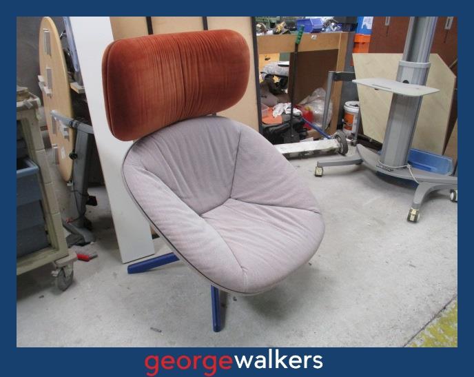 PR6642  Orange/White Sancal Tortuga Designer Chair - George Walkers Office Furniture Megastore