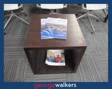 PR6414  Chocolate  Cube Side Table / Coffee Table - George Walkers Office Furniture Megastore