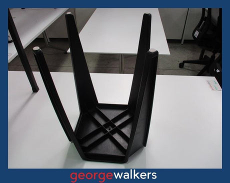 PR5955  Black  Plastic Stool - George Walkers Office Furniture Megastore