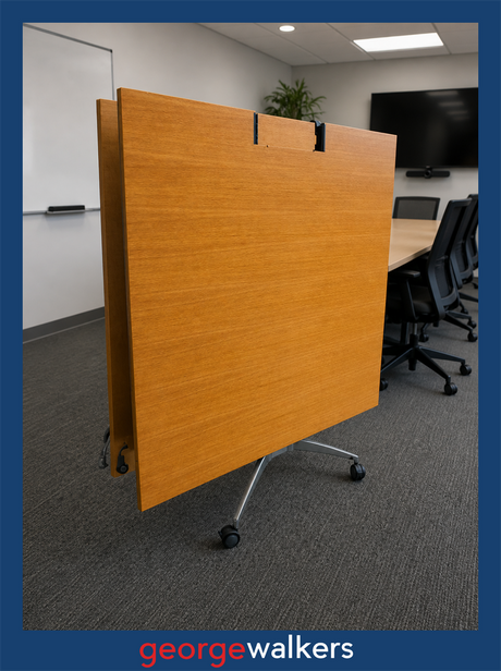 VL95  Wood  Large Folding Boardroom Table - George Walkers Office Furniture Megastore