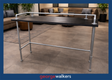 PR6669  Black Woodgrain  Bar Leaner Height Table - George Walkers Office Furniture Megastore