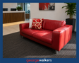 PR5300 - Red Freedom Furniture Leather Couch - George Walkers Office Furniture Megastore