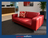 PR5300 - Red Freedom Furniture Leather Couch - George Walkers Office Furniture Megastore