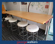 PR6183  Tawa  Melteca Bar Leaner Height Meeting Room Table - George Walkers Office Furniture Megastore