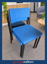 Reception chair – Visitor chair – Stackable – Blue – PR7018