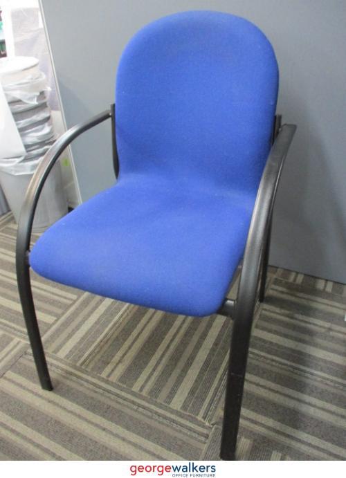 PR5340 - Blue Reception Chair - George Walkers Office Furniture Megastore