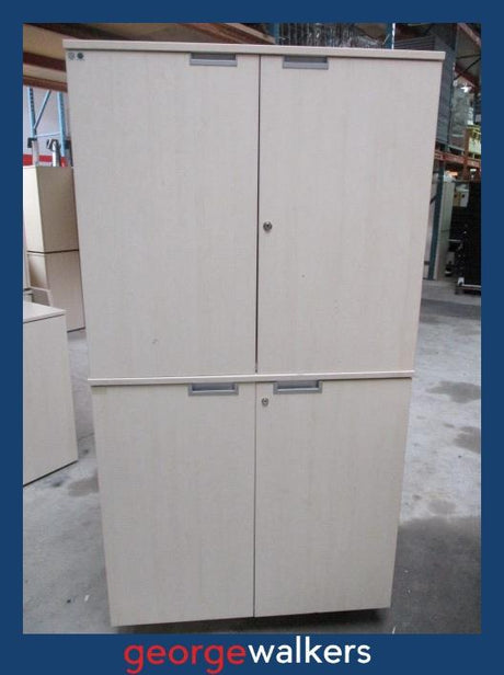 CUPBOARD – COMMERCIAL – MAPLE – 1800MM – PR6846 - George Walkers Office Furniture Megastore