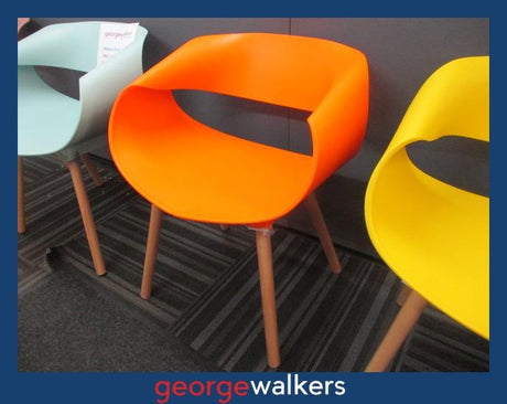 PR6450  Orange  Ribbon Chair - George Walkers Office Furniture Megastore