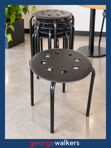 Stool – IKEA – Stackable – Black – PR7027