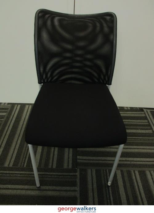 PR5665 - Black Stackable Meeting Chair - George Walkers Office Furniture Megastore