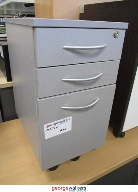 PR5704 - Grey Slimline Mobile Drawer - George Walkers Office Furniture Megastore