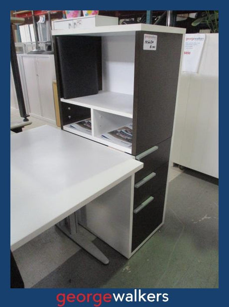PR6650  Melteca  Office Storage Drawer & Shelf Unit - George Walkers Office Furniture Megastore