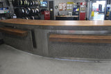 PR6519  Concrete  4M  Reception Counter - George Walkers Office Furniture Megastore