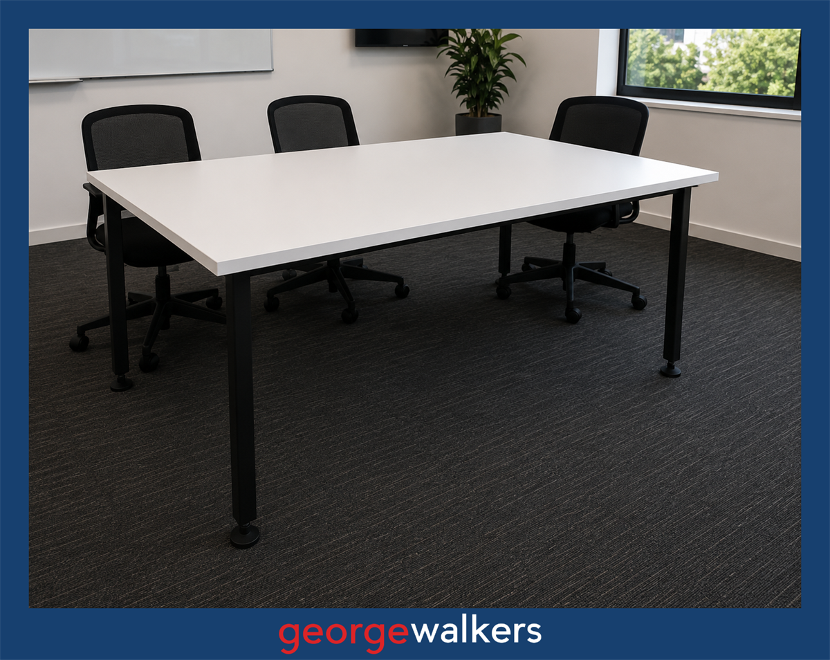 PR6767  White Melteca  Meeting Table 1.6M