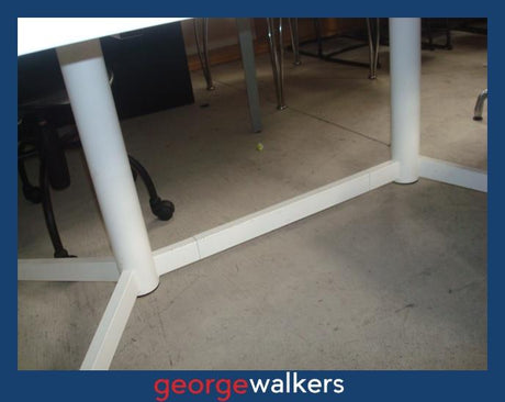 PR1324 - White Boardroom Table - George Walkers Office Furniture Megastore