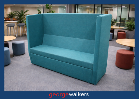 PR6656  Teal Vidak Huddle Booth Seating - George Walkers Office Furniture Megastore