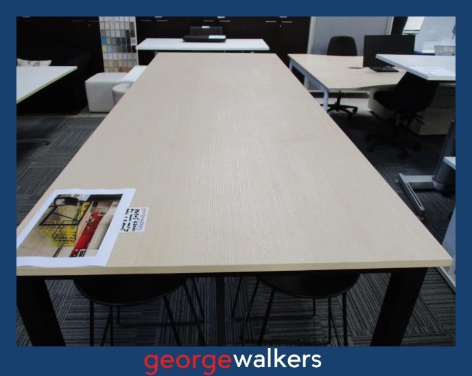 PR6365  Maple Woodgrain UFL Leaner and Barstool Set - George Walkers Office Furniture Megastore