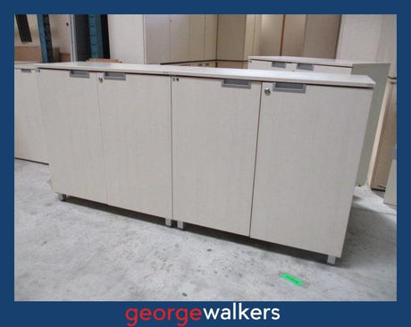 CREDENZA – STORAGE – MAPLE – LOCKABLE – PR6845 - George Walkers Office Furniture Megastore