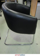 PR5502 - Black  Tub Chair - George Walkers Office Furniture Megastore