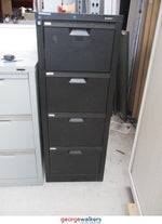 Filing & Storage - Drawer - 4-Drawer Metal Cabinet - Black - 500 x 620 x 1310mm