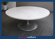 PR6689  Grey Stripe  Round Meeting Table 1500mm - George Walkers Office Furniture Megastore