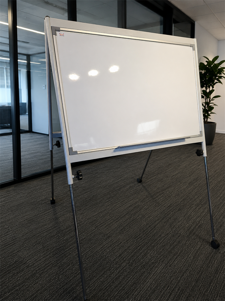 Whiteboard - Deluxe Portable - 900 x 600mm - N80088 - George Walkers Office Furniture Megastore