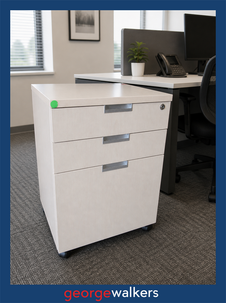 VL87  Maple  Mobile Drawer with Keys - George Walkers Office Furniture Megastore