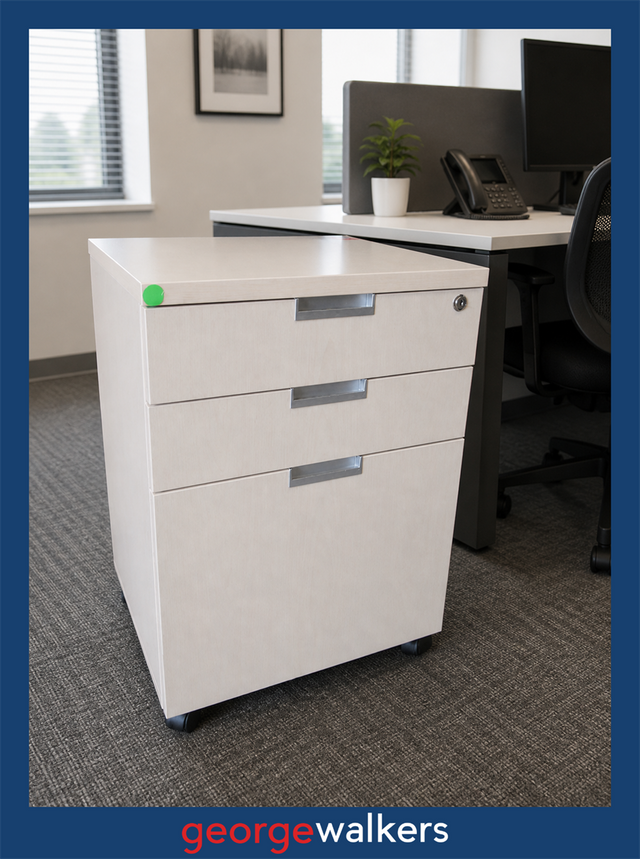 VL87  Maple  Mobile Drawer with Keys - George Walkers Office Furniture Megastore