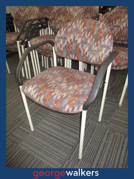 PR6728  Mixed Colour  Stackable Visitor Chair - George Walkers Office Furniture Megastore