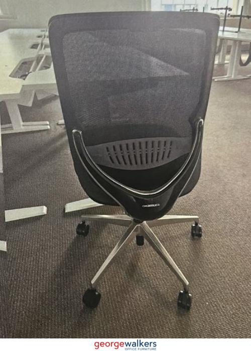 Chair - Office Chair - Okamura - Mesh Back - Black - George Walkers Office Furniture Megastore