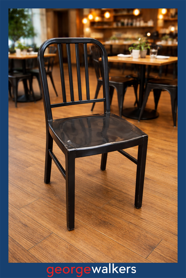 PR6568  Black Cintesi Metal Chair - George Walkers Office Furniture Megastore