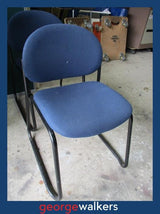 Reception chair – Visitor chair – Stackable – Navy blue – PR7014