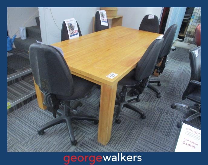 Table - Meeting/dining - Solid timber - 2.1m - PR6991