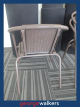 PR6513  Brown  Set of 11 Outdoor Cafe Chairs - George Walkers Office Furniture Megastore