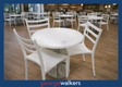 PR6566  White  Cafe Table & Chair Set - George Walkers Office Furniture Megastore
