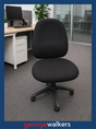 PR6713  Black  Charlie High Back Task Chair - George Walkers Office Furniture Megastore