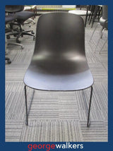 PR6690  Black Vidak Black Visitor Chair - George Walkers Office Furniture Megastore