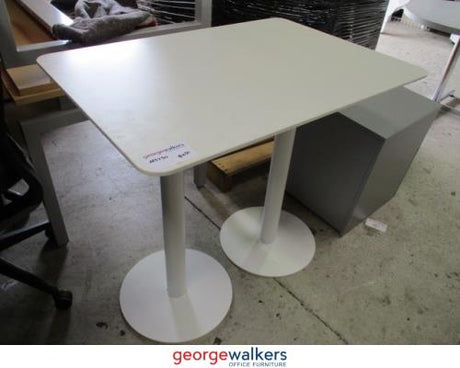 PR5730 - White  Table with Pedestal Legs - George Walkers Office Furniture Megastore