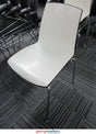 PR5523 - Black/White  Stackable Chair - George Walkers Office Furniture Megastore