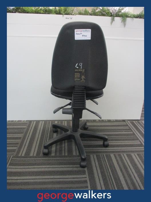 PR5627 - Black Spectrum 3 Office Chair - Refurbished - 5 Year Warranty - George Walkers Office Furniture Megastore