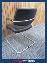 PR6501  Leather Sitland Visitor Chair - George Walkers Office Furniture Megastore