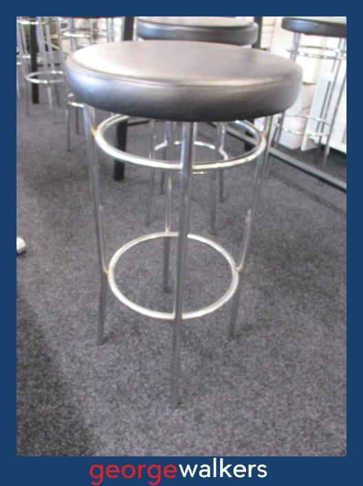 BARSTOOL - LEATHER SEAT - COMMERCIAL - PR5414 - George Walkers Office Furniture Megastore