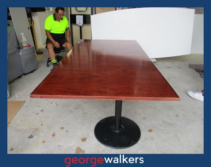 SM10 - Mahogany Boardroom Table - George Walkers Office Furniture Megastore