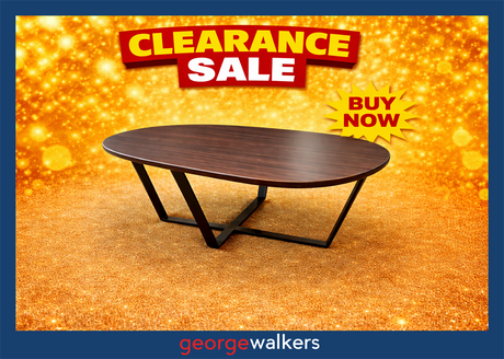PR5717 - Dark Woodgrain  Coffee Table - George Walkers Office Furniture Megastore